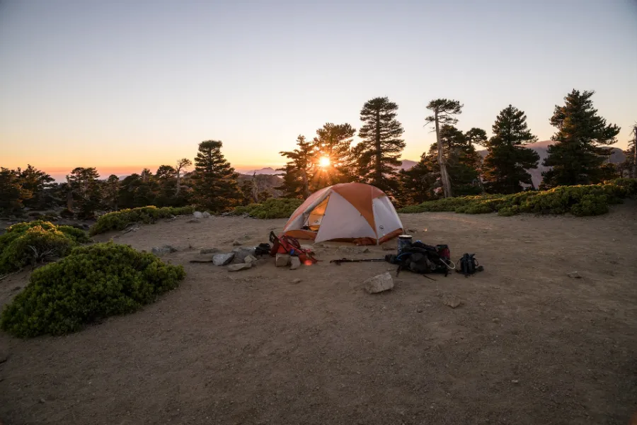 repair a large tear in a tent