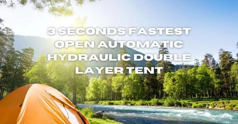 3 seconds fastest open automatic hydraulic double layer tent