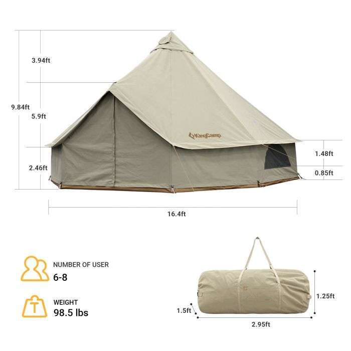 King Camp Tent Review: My Experience With The Coolest Tent Around 2023 ...