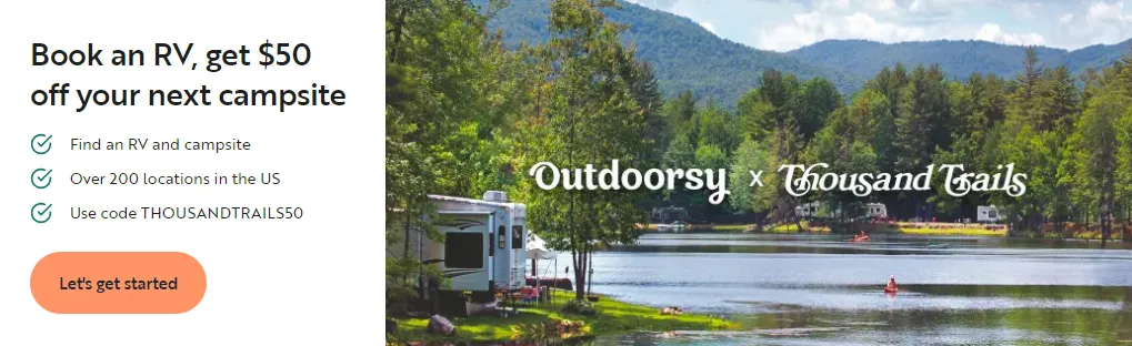 RV Rentals Outdoorsy Offer