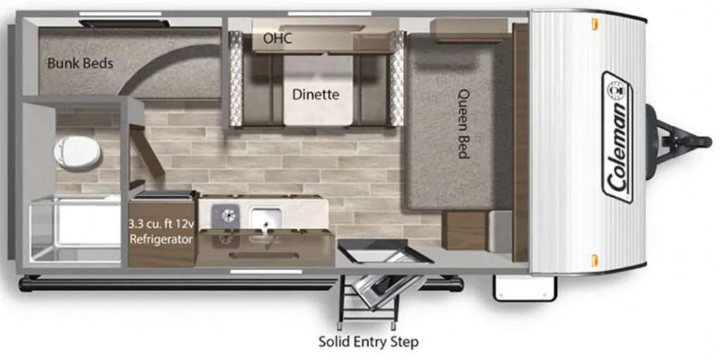 coleman lt 17b Floorplan